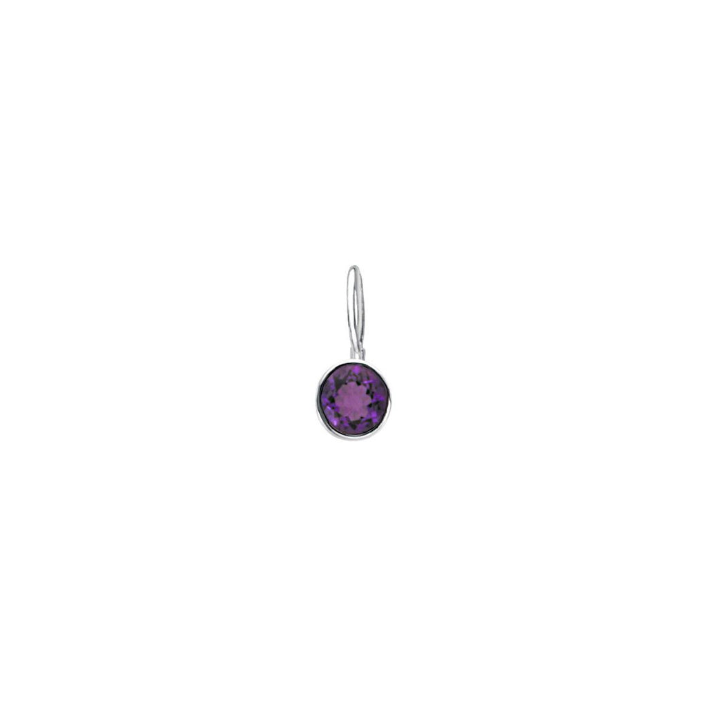 Sterling Silver Imitation Diamond Hook Charm/Pendant