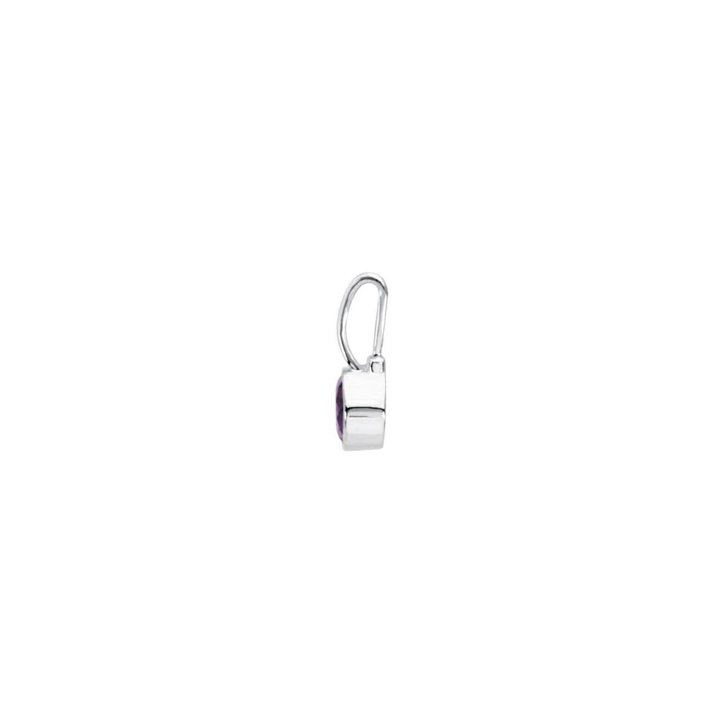 Sterling Silver Imitation Diamond Hook Charm/Pendant