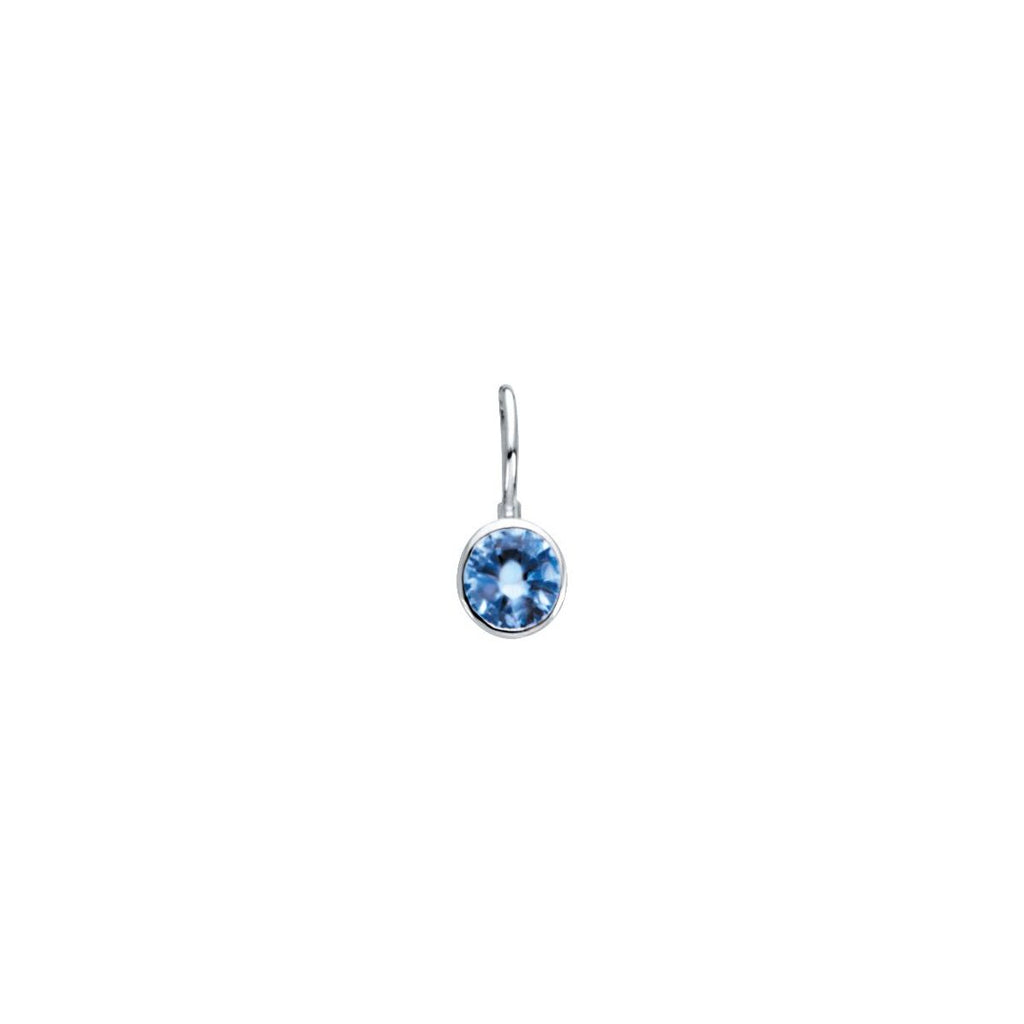 Sterling Silver Imitation Diamond Hook Charm/Pendant
