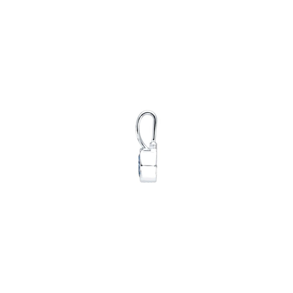Sterling Silver Imitation Diamond Hook Charm/Pendant