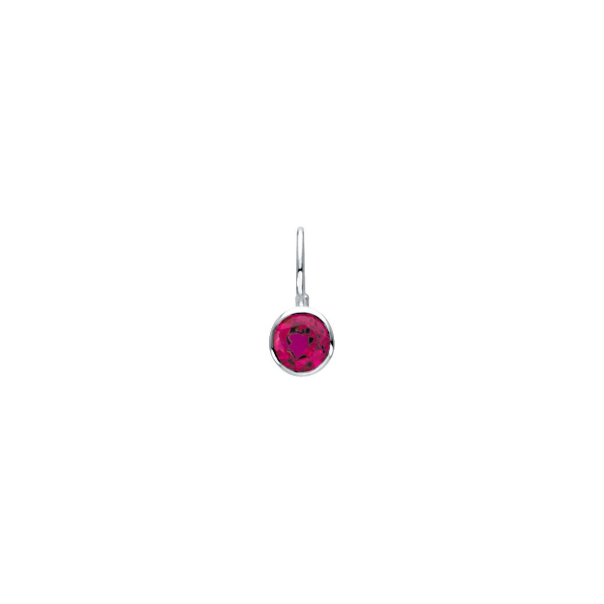 Sterling Silver Imitation Diamond Hook Charm/Pendant