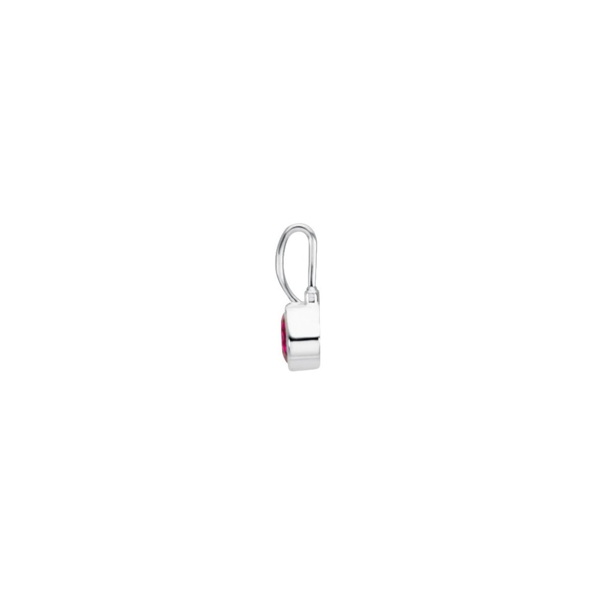 Sterling Silver Imitation Diamond Hook Charm/Pendant