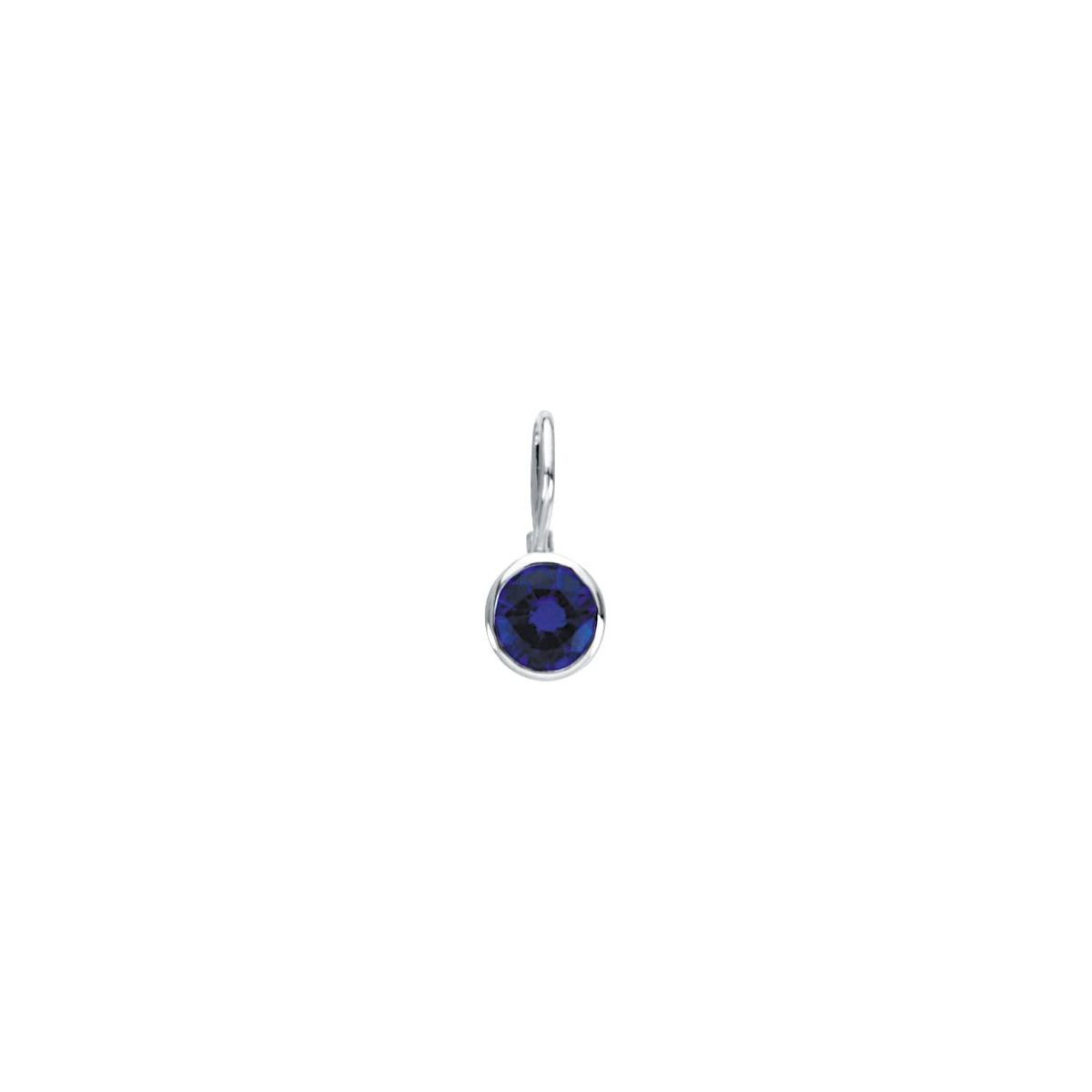Sterling Silver Imitation Diamond Hook Charm/Pendant