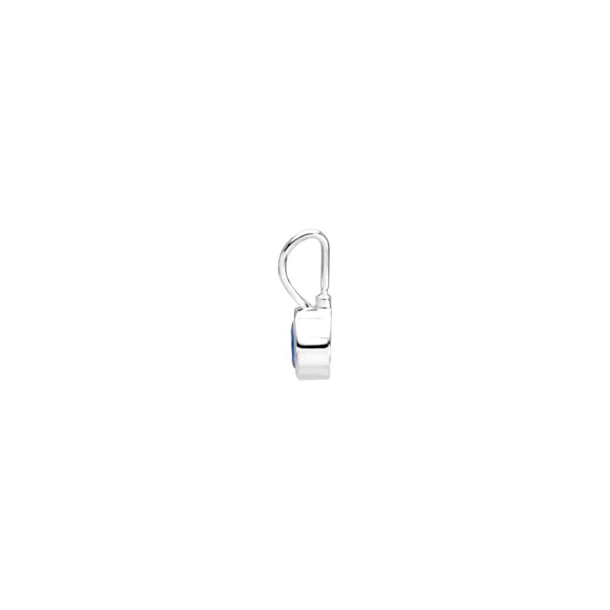 Sterling Silver Imitation Diamond Hook Charm/Pendant