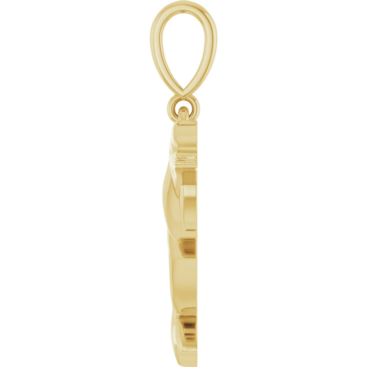 14K Yellow Gold Dolphin Pendant