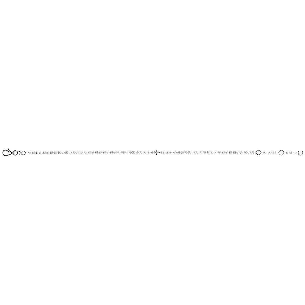 14K Yellow Gold Sideways Cross Paperclip-Style Chain 6 1/2-7 1/2" Bracelet