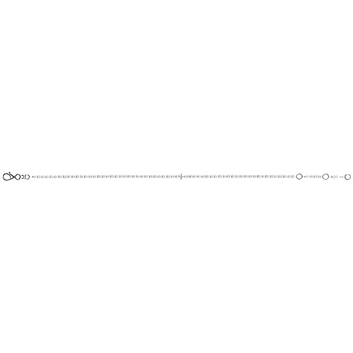 14K Yellow Gold Sideways Cross Paperclip-Style Chain 6 1/2-7 1/2" Bracelet