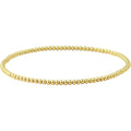 14K Yellow Gold-Filled 2 mm Elastic Bead 6 1/2" Bracelet