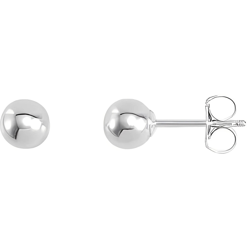 Sterling Silver 5 mm Ball Stud Earrings