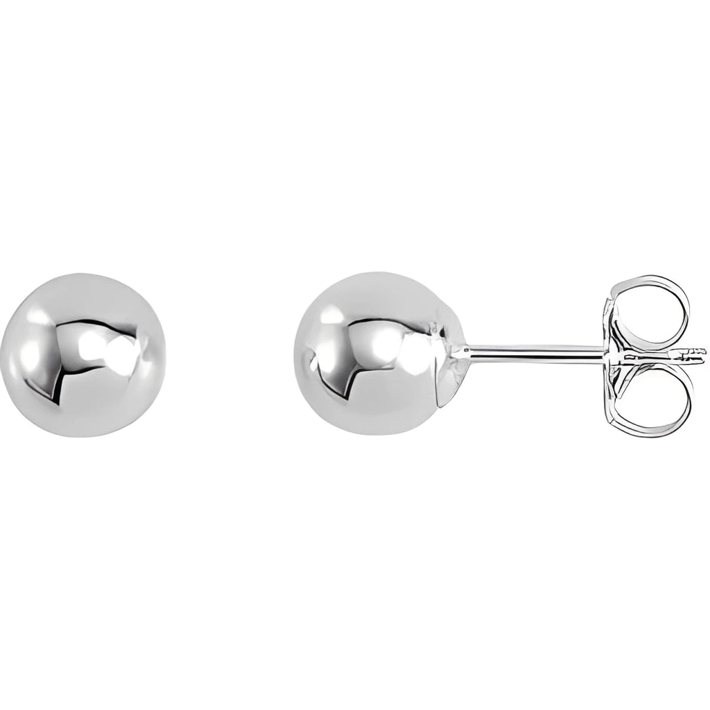 Sterling Silver 5 mm Ball Stud Earrings
