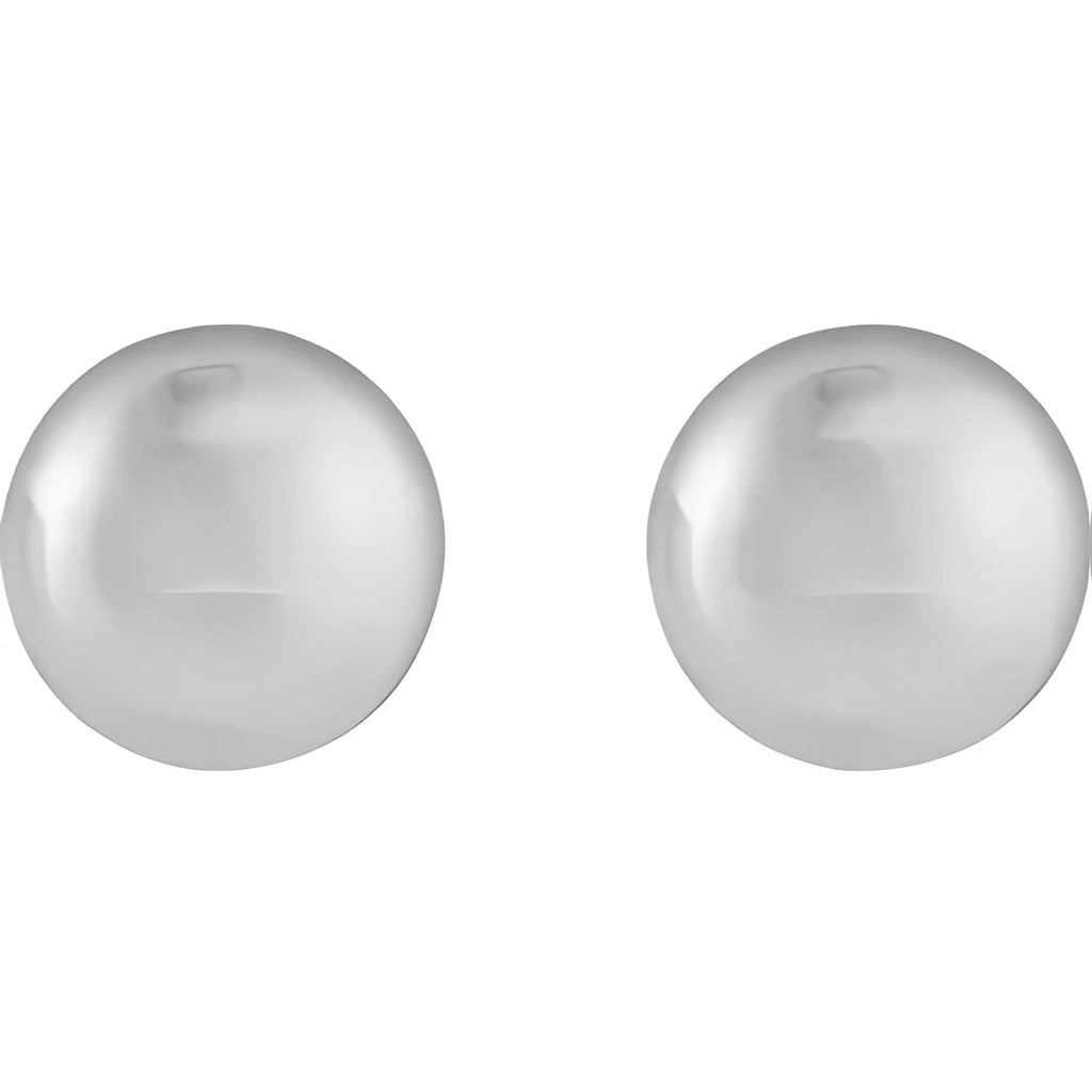 Sterling Silver 15 mm Electroform Domed Earrings