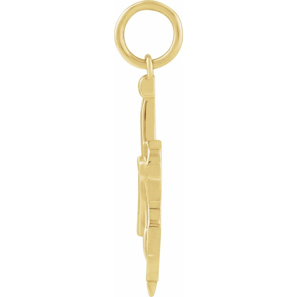 14K Yellow Gold Violin Charm/Pendant