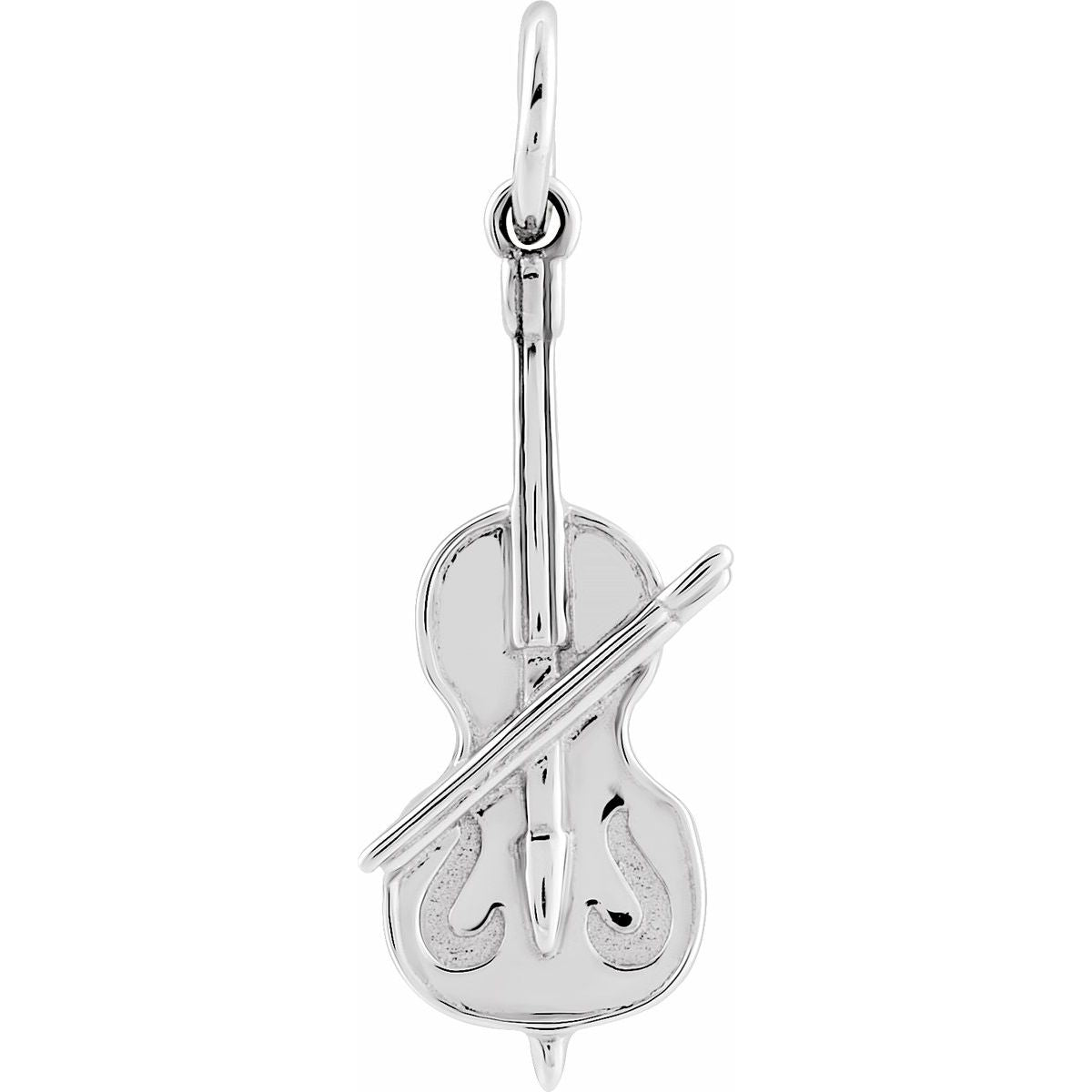 14K Yellow Gold Violin Charm/Pendant
