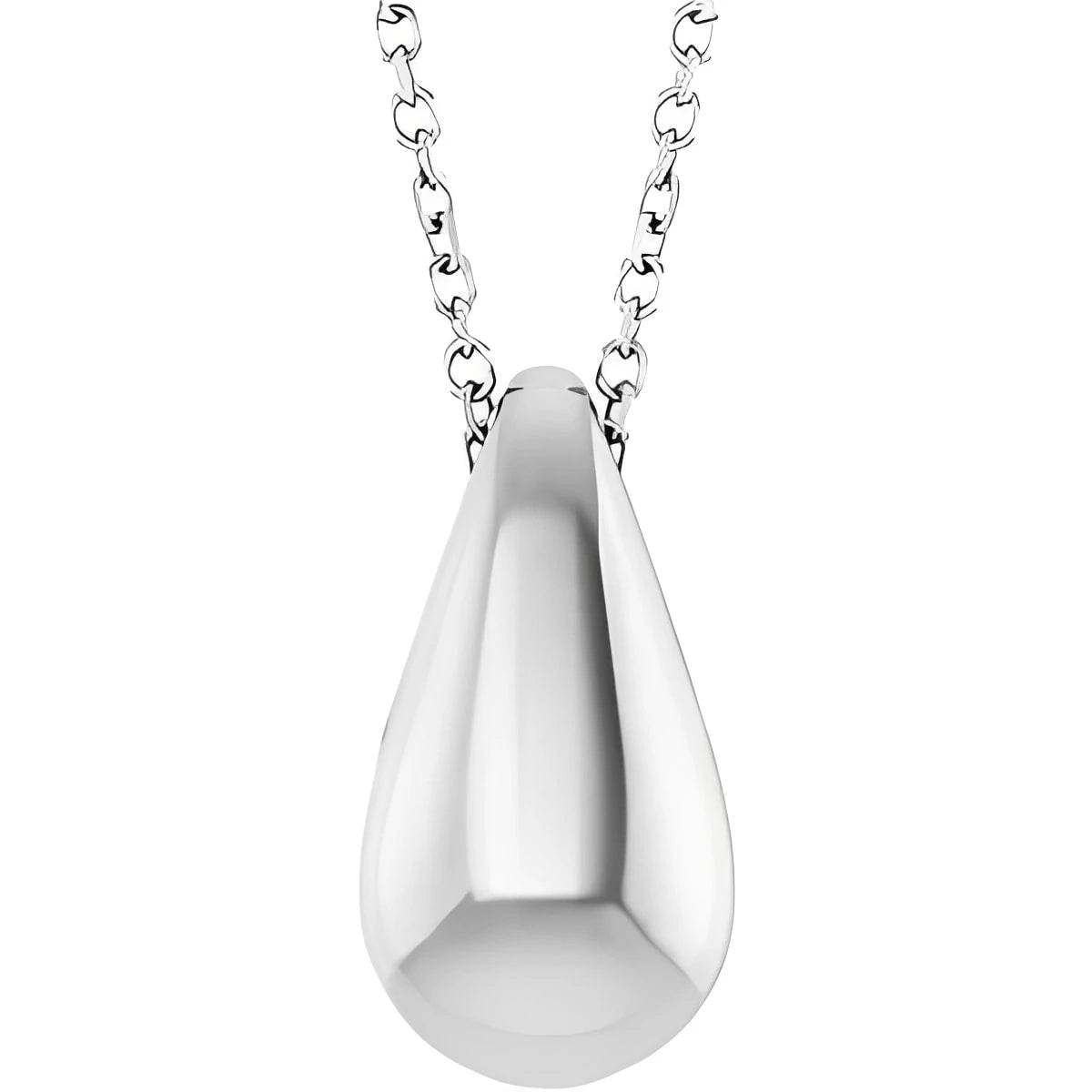 Sterling Silver Teardrop 16-18" Necklace