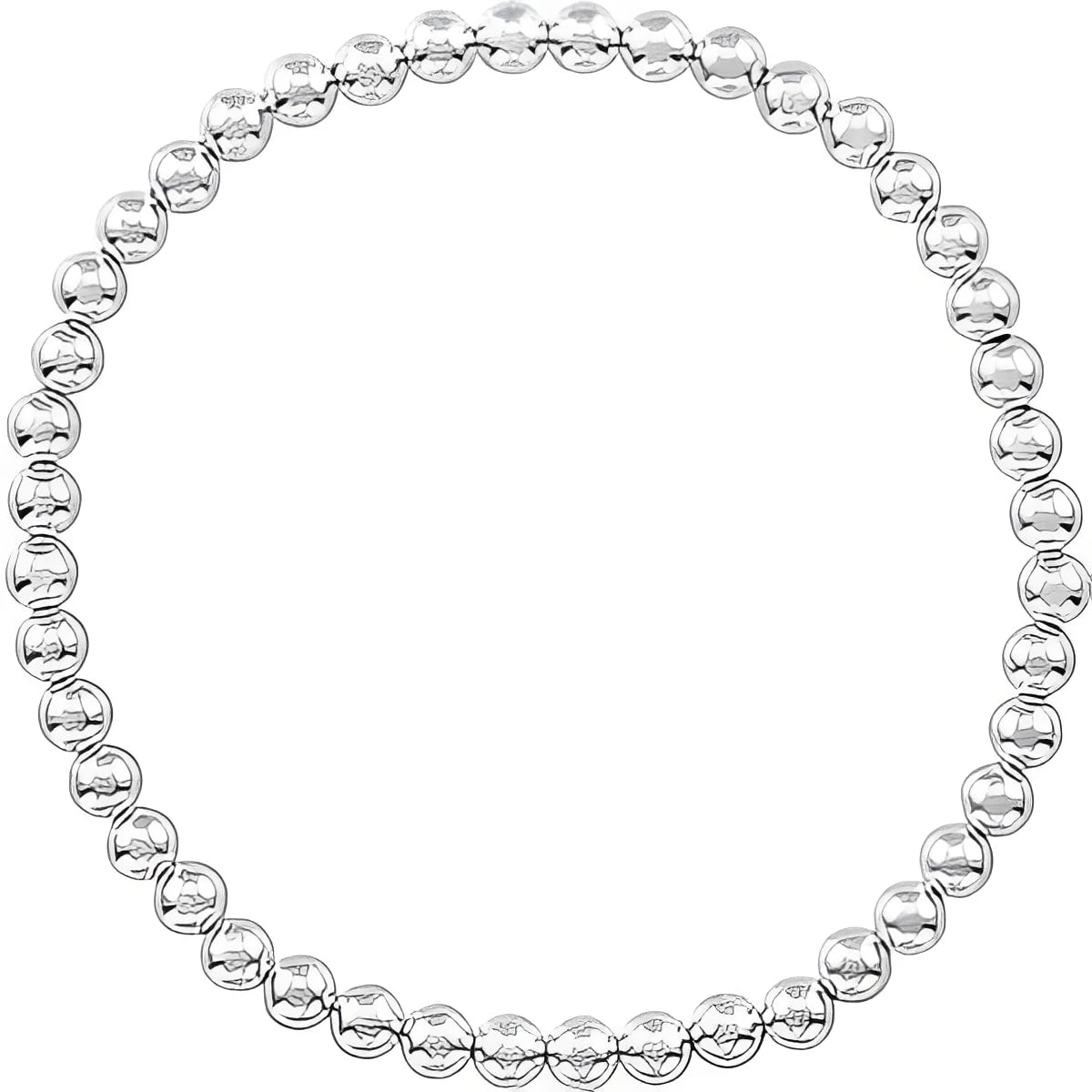 14K Yellow Gold-Filled 2 mm Elastic Bead 6 1/2" Bracelet