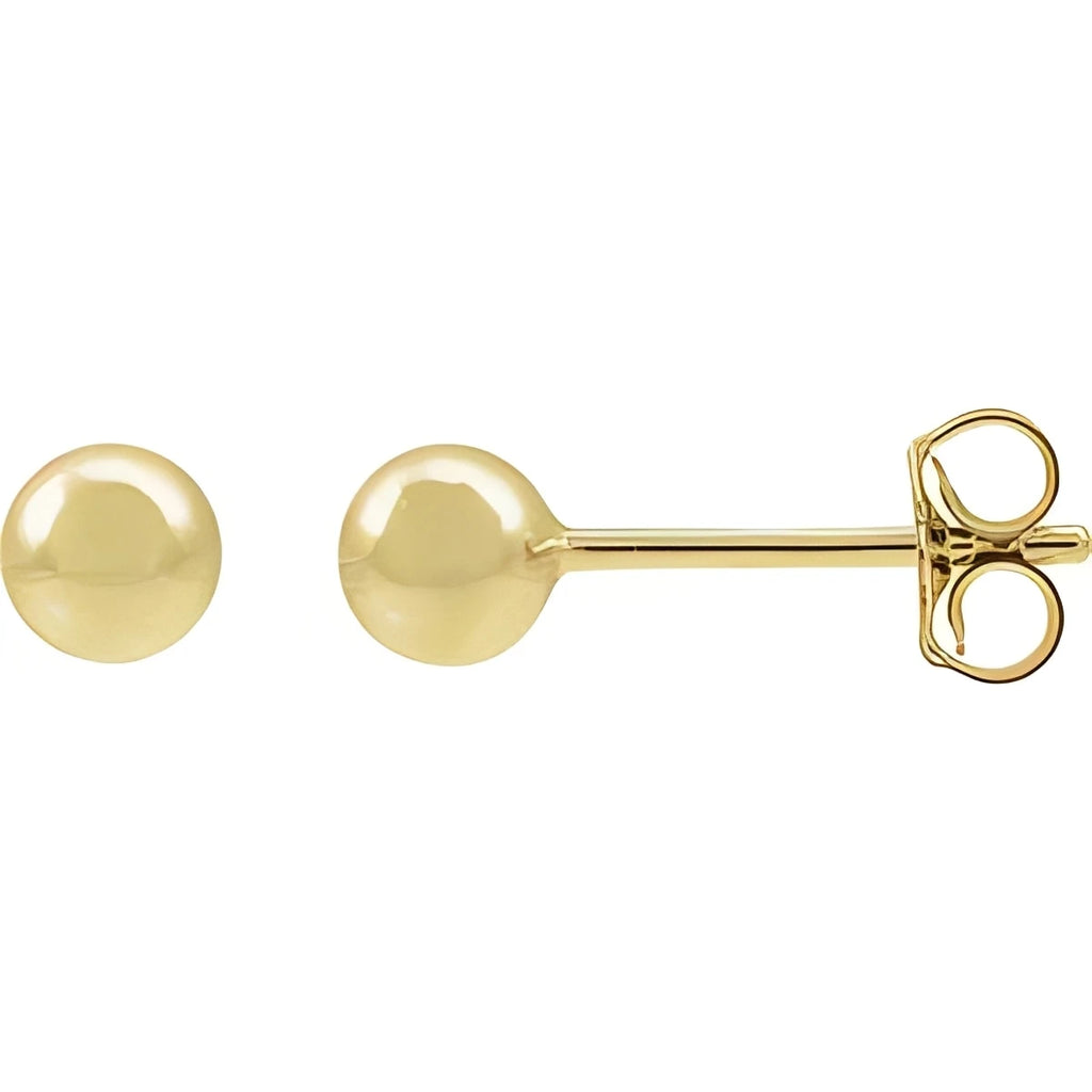 14K Yellow Gold-Filled 5 mm Ball Stud Earring