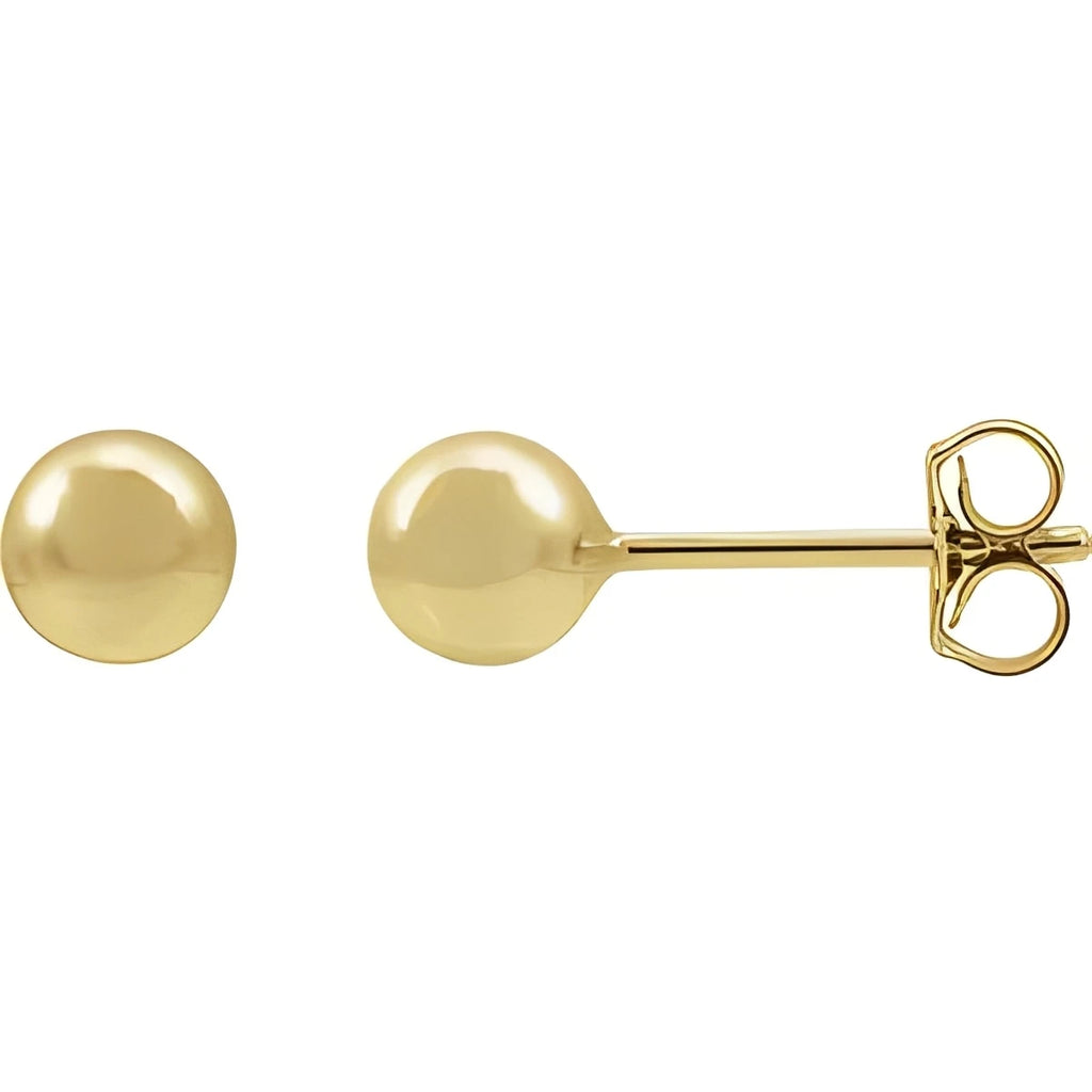 14K Yellow Gold-Filled 5 mm Ball Stud Earring