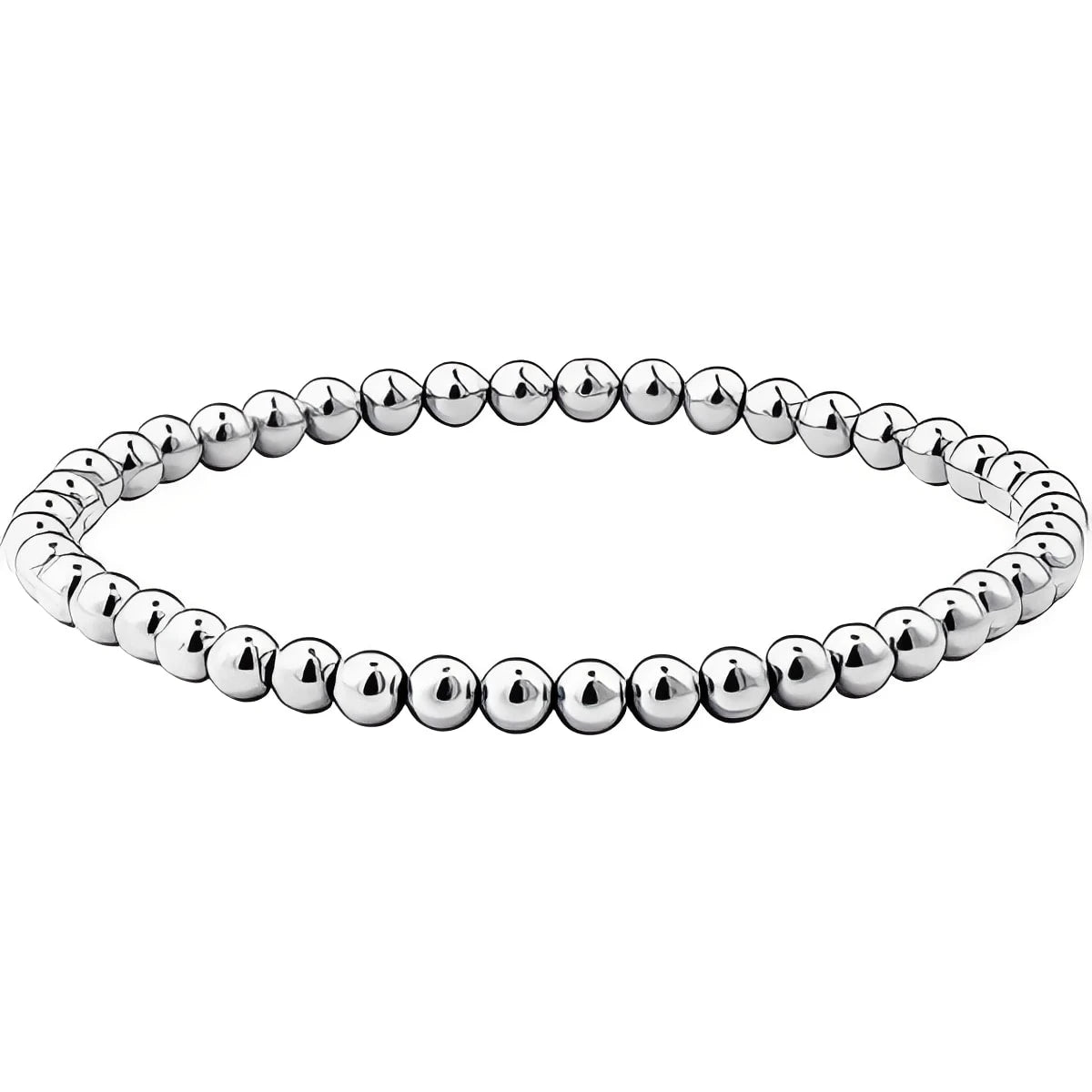 14K Yellow Gold-Filled 2 mm Elastic Bead 6 1/2" Bracelet