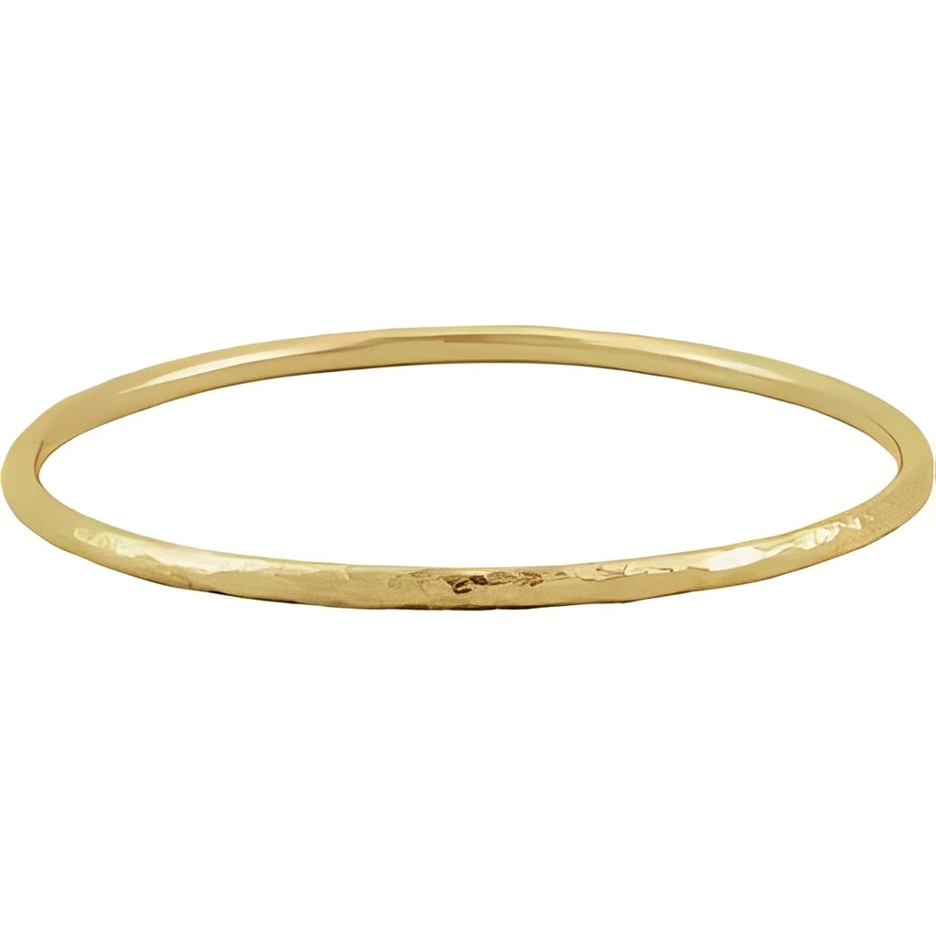 14K Yellow Gold-Filled 3 mm Bangle 7 1/2" Bracelet