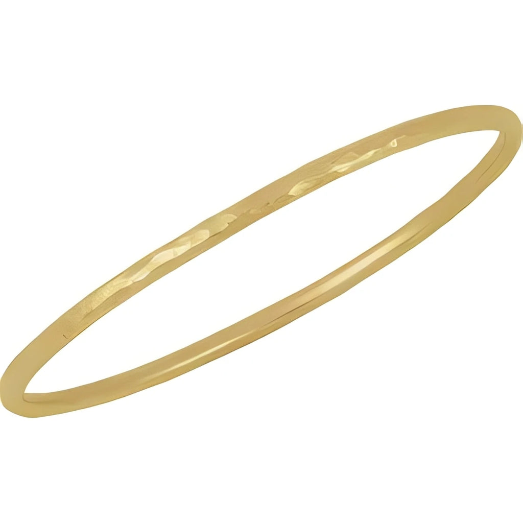 14K Yellow Gold-Filled 3 mm Bangle 7 1/2" Bracelet