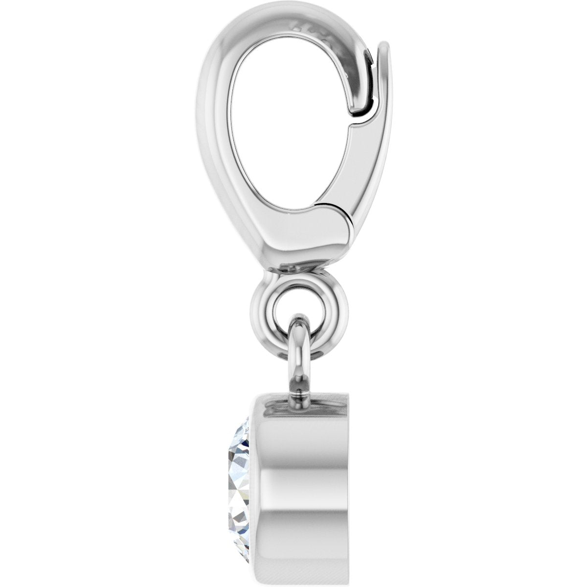 Sterling Silver Lab-Grown Ruby Charm/Pendant