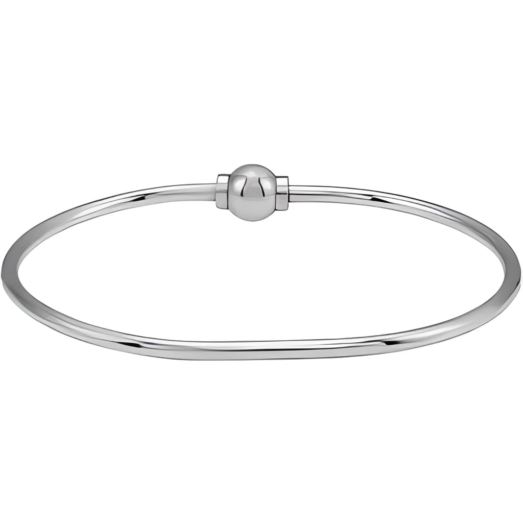 Sterling Silver 8 mm Ball Bangle 7" Bracelet