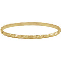 14K Yellow Gold-Filled 4.5 mm Bangle 8" Bracelet