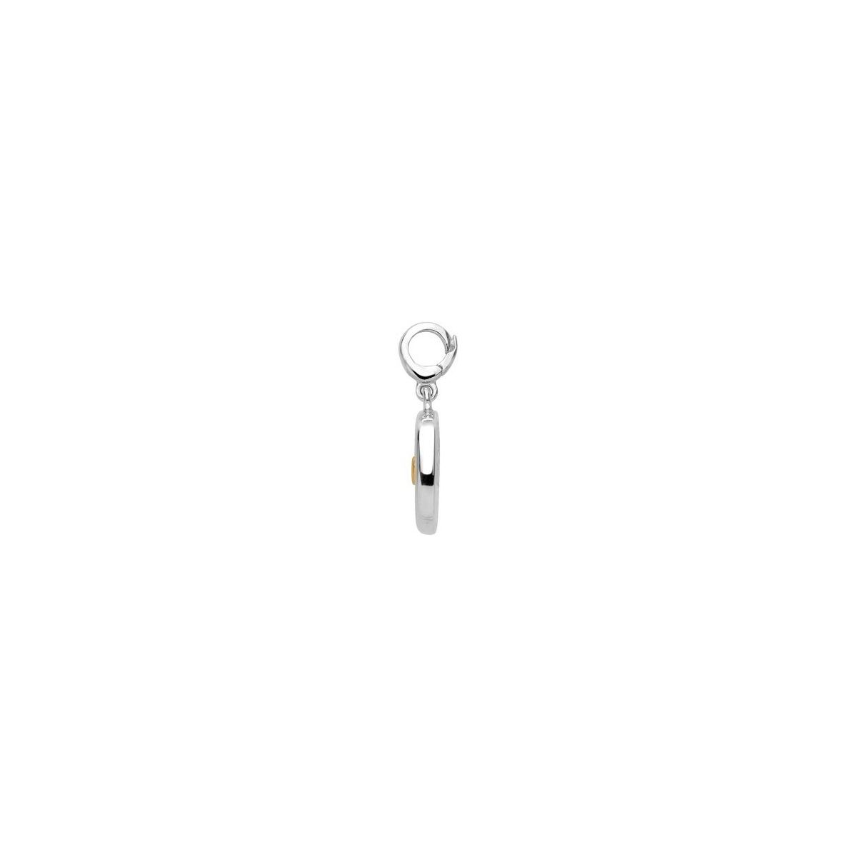 Sterling Silver & 14K Yellow Gold Floral Charm/Pendant