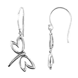Sterling Silver Dragonfly Earrings