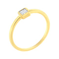 14K Yellow Gold Plated .925 Sterling Silver 1/20 cttw Miracle Set Diamond Promise Ring (J-K Color, I1-I2 Clarity)