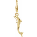 14K Yellow Gold Dolphin Charm/Pendant