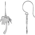 Sterling Silver Palm Tree Earrings