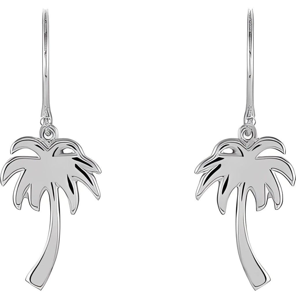 Sterling Silver Palm Tree Earrings