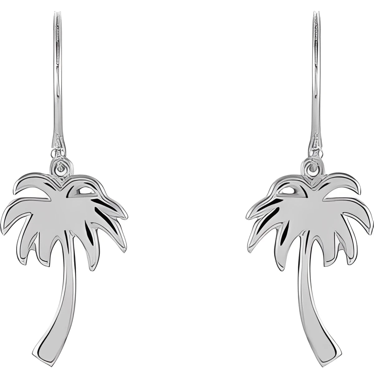 Sterling Silver Palm Tree Earrings