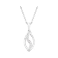 Sterling Silver .08 CTW Natural Diamond 18" Necklace
