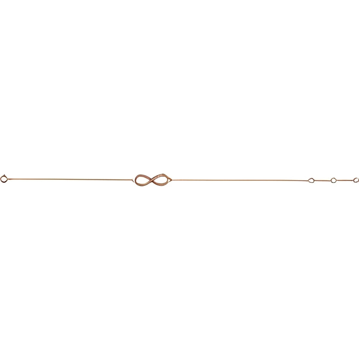 14K Rose Gold 1/6 CTW Natural Diamond Infinity-Inspired 7-8" Bracelet