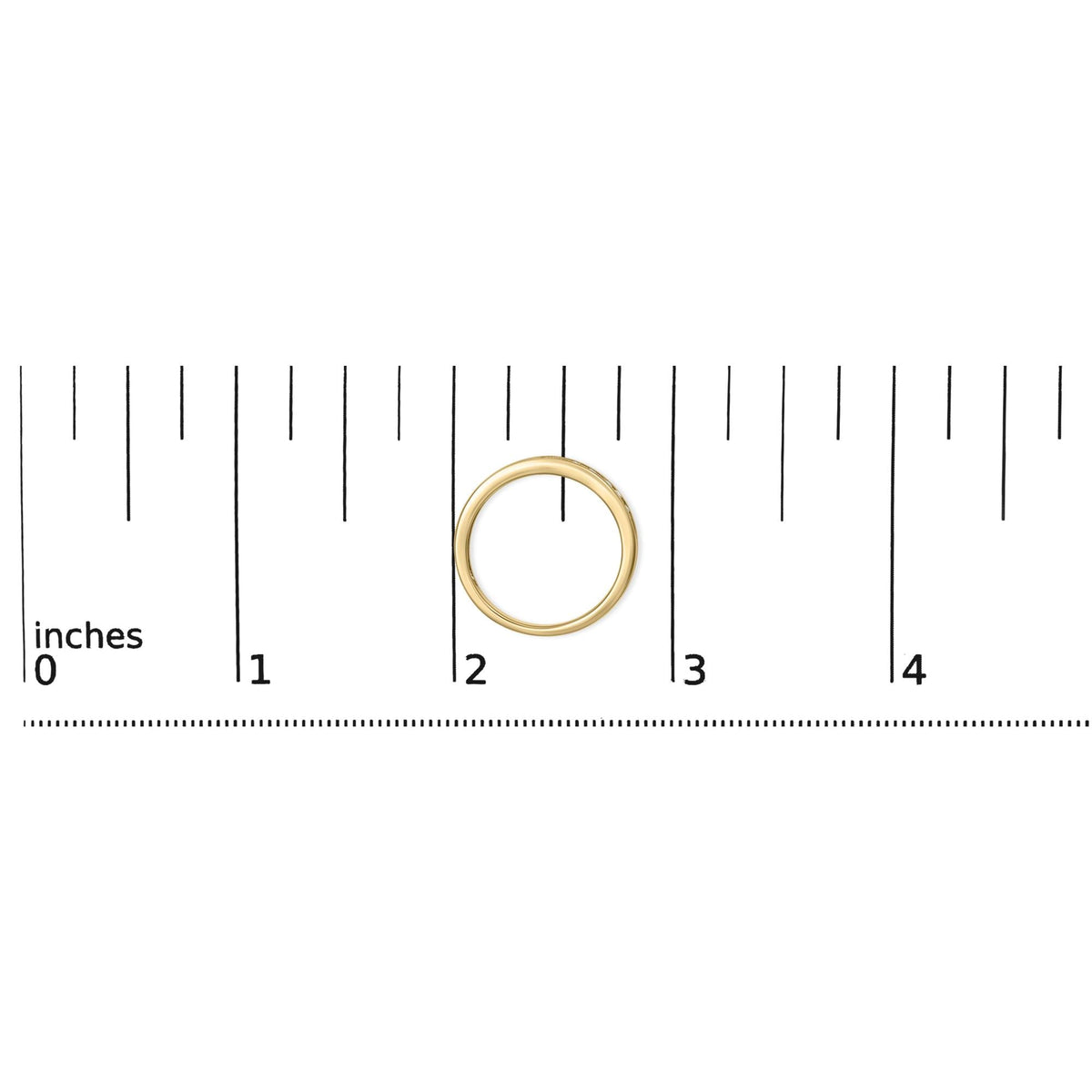 IGI Certified 1/4 Cttw Diamond 10K Yellow Gold Channel Set Band Style Ring (J-K Color, I2-I3 Clarity)