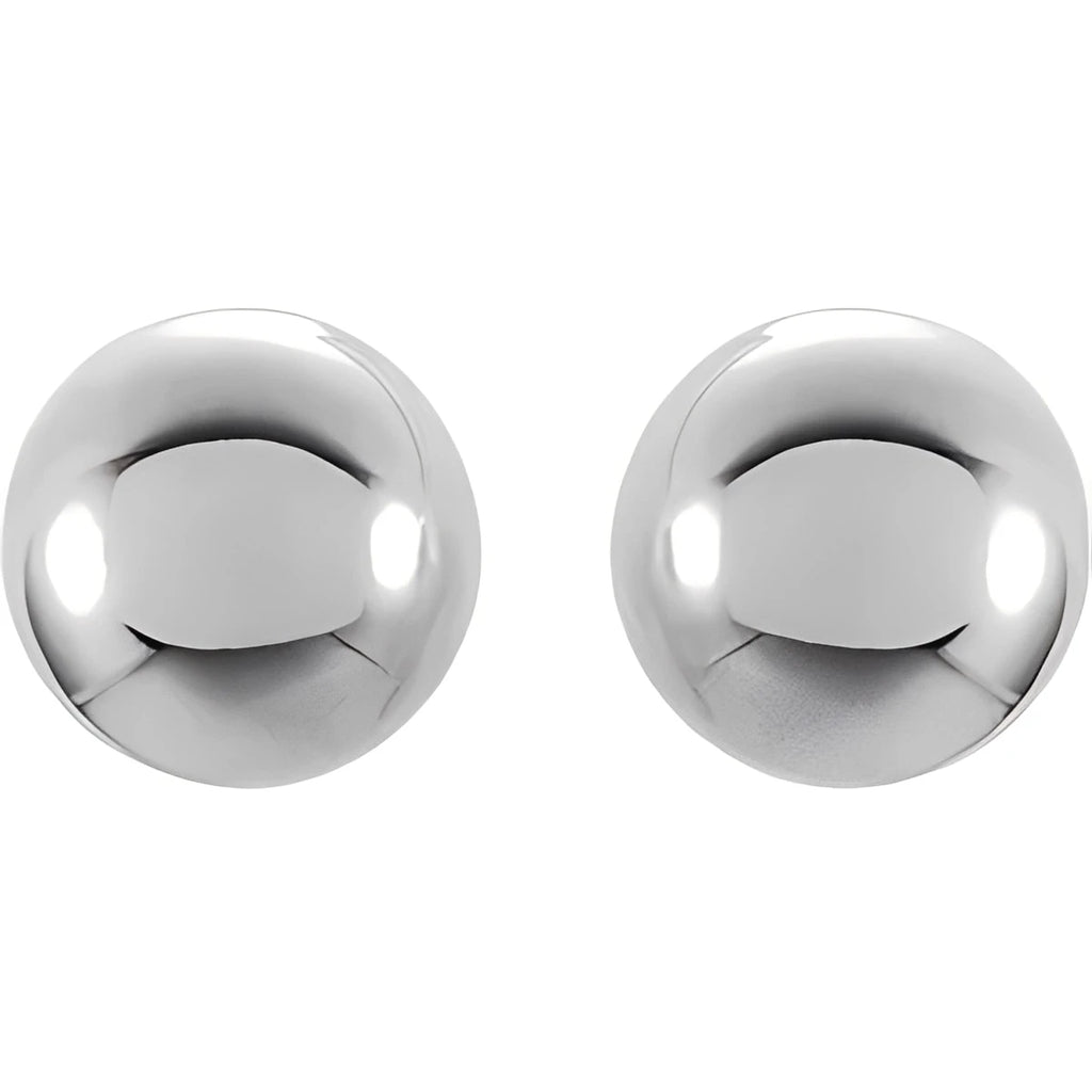 14K Yellow Gold 8 mm Ball Earrings