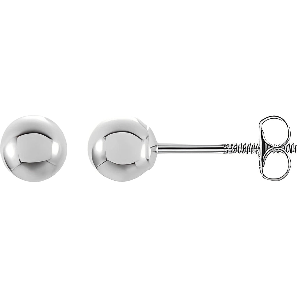 14K Yellow Gold 8 mm Ball Earrings