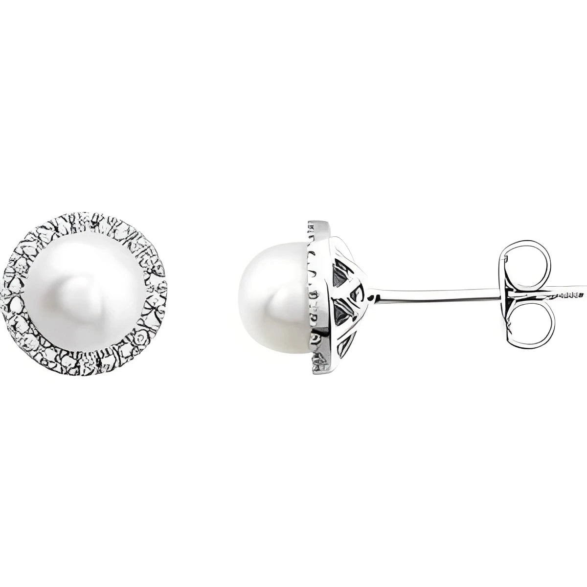 Sterling Silver Lab-Grown Blue Sapphire & .01 CTW Natural Diamond Earrings