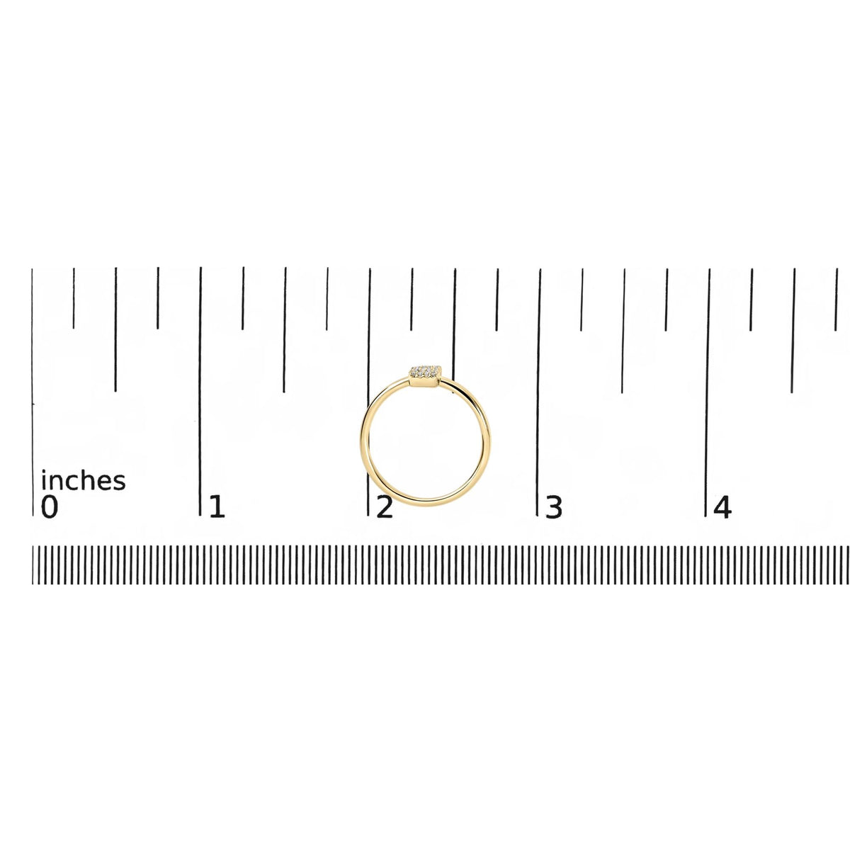 10K Yellow Gold Diamond Accent Initial “A-Z” Ring
