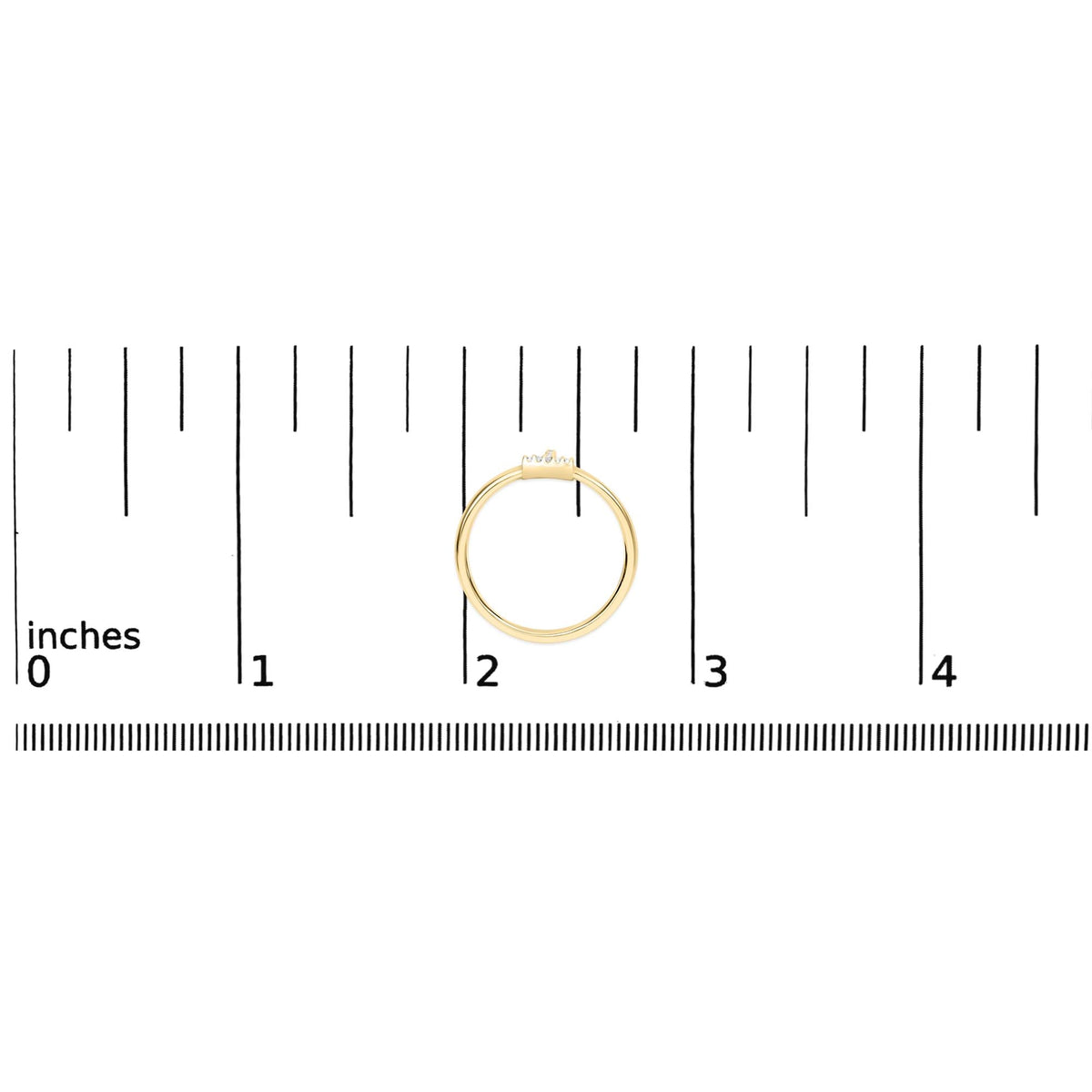 10K Yellow Gold Diamond Accent Initial “A-Z” Ring
