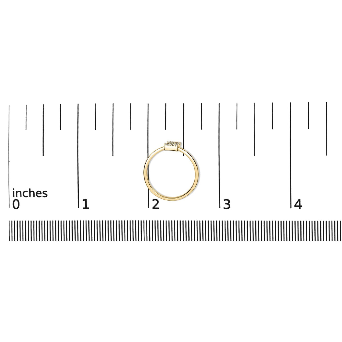 10K Yellow Gold Diamond Accent Initial “A-Z” Ring