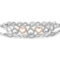 Sterling Silver Diamond Accent 3 Piece Adjustable Bolo Bracelet Set