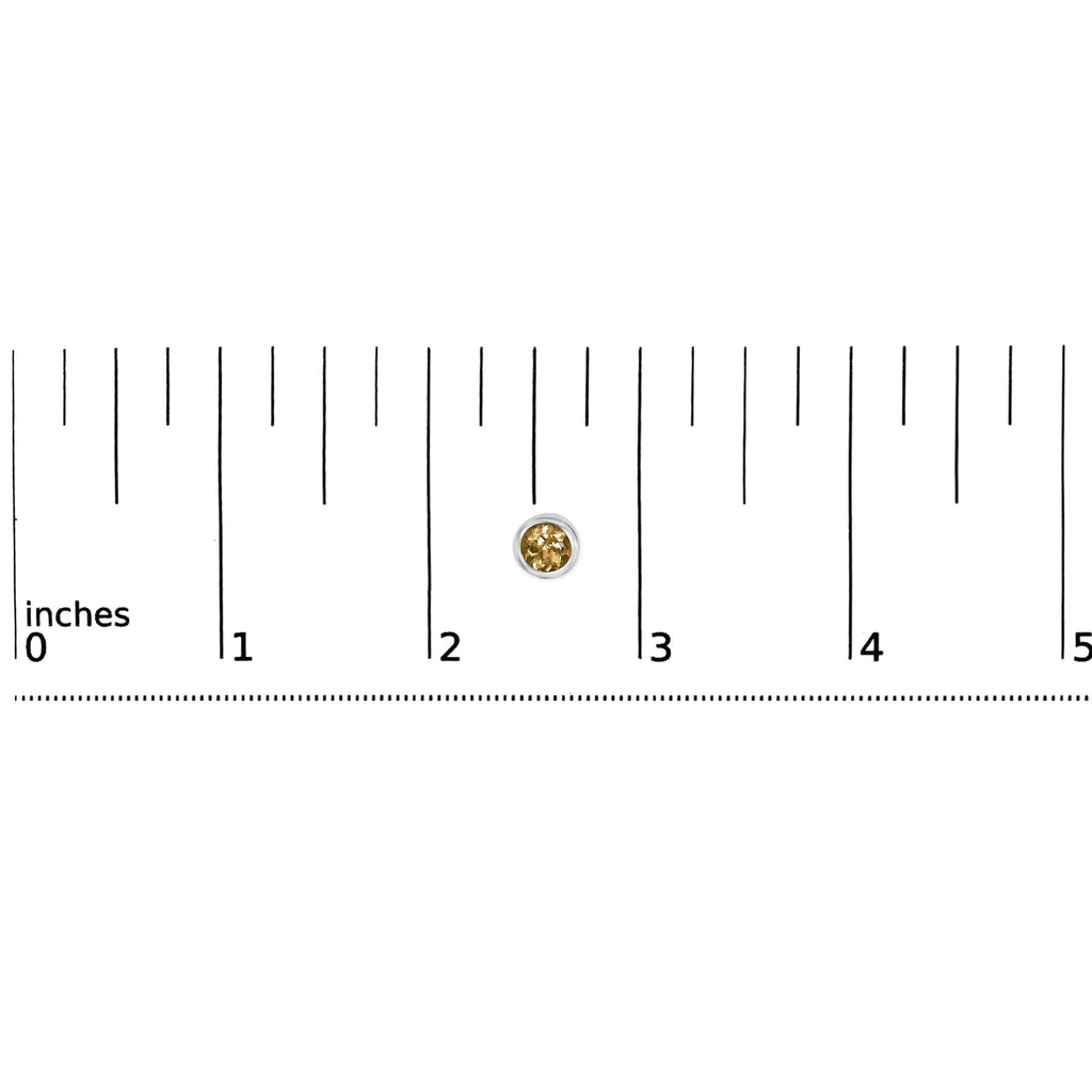 .925 Sterling Silver 6MM Bezel Set Created Gemstone Solitaire Stud Earrings
