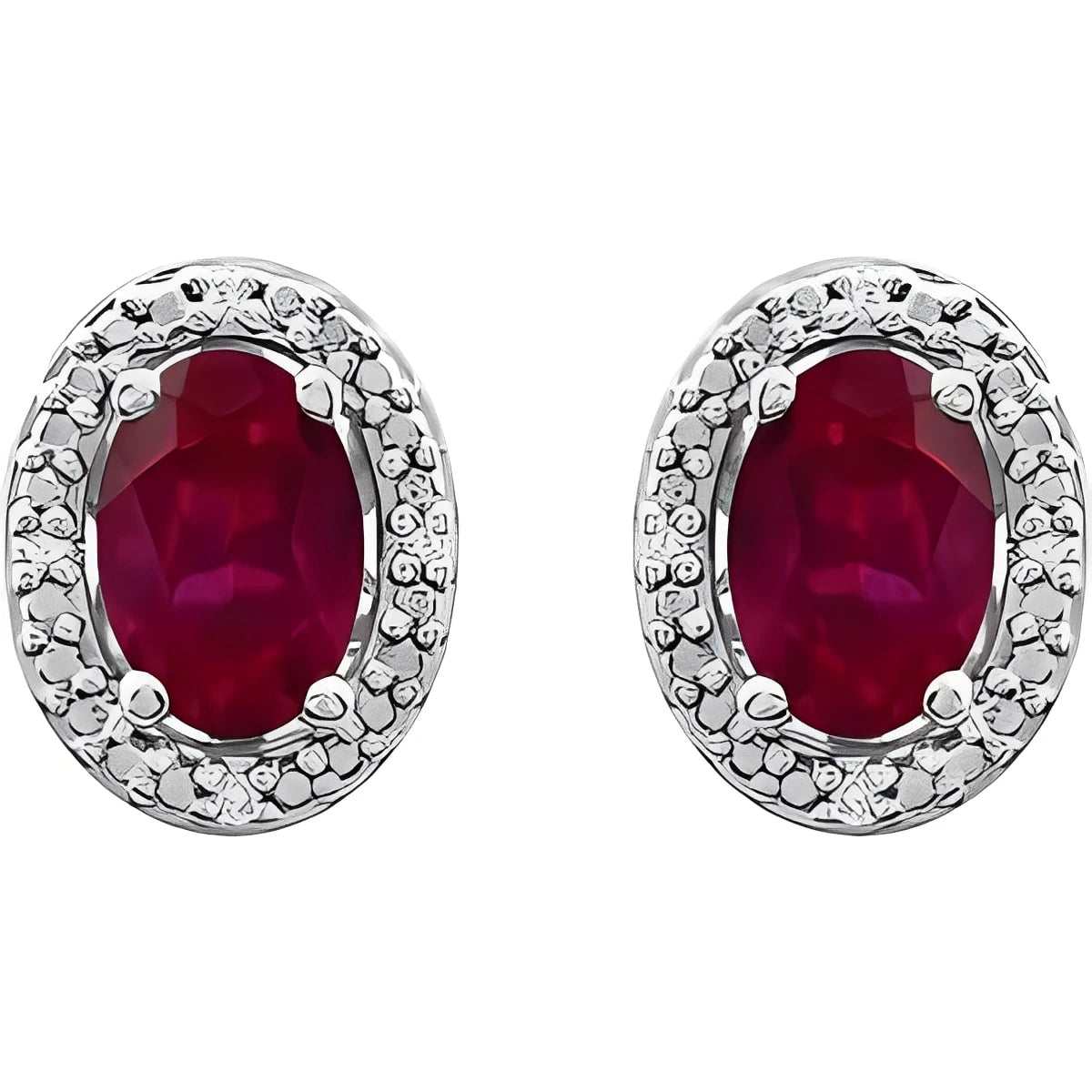 Sterling Silver Lab-Grown Alexandrite & .025 CTW Natural Diamond Earrings