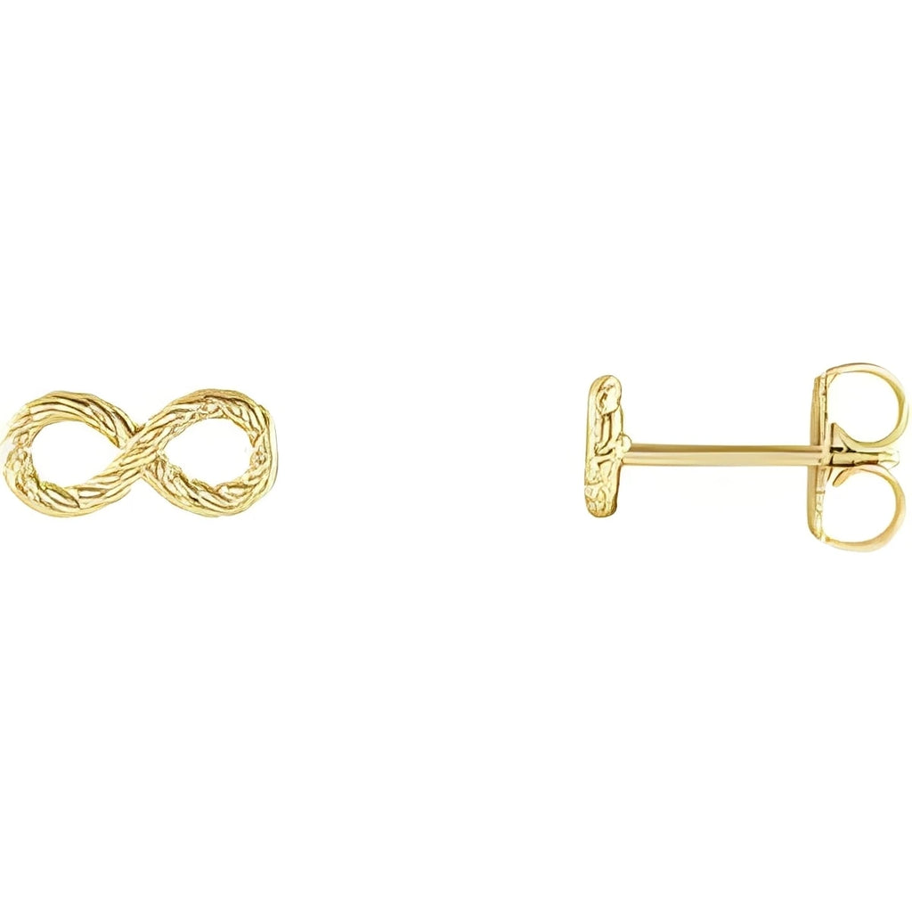 14K Yellow Gold Infinity-Inspired Rope Earrings