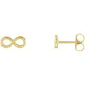 14K Yellow Gold Infinity-Inspired Rope Earrings