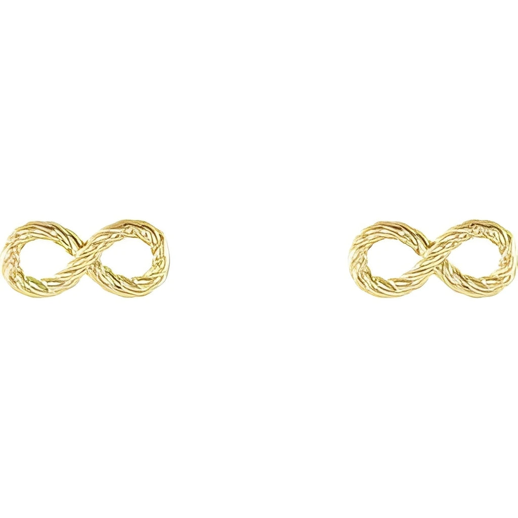 14K Yellow Gold Infinity-Inspired Rope Earrings