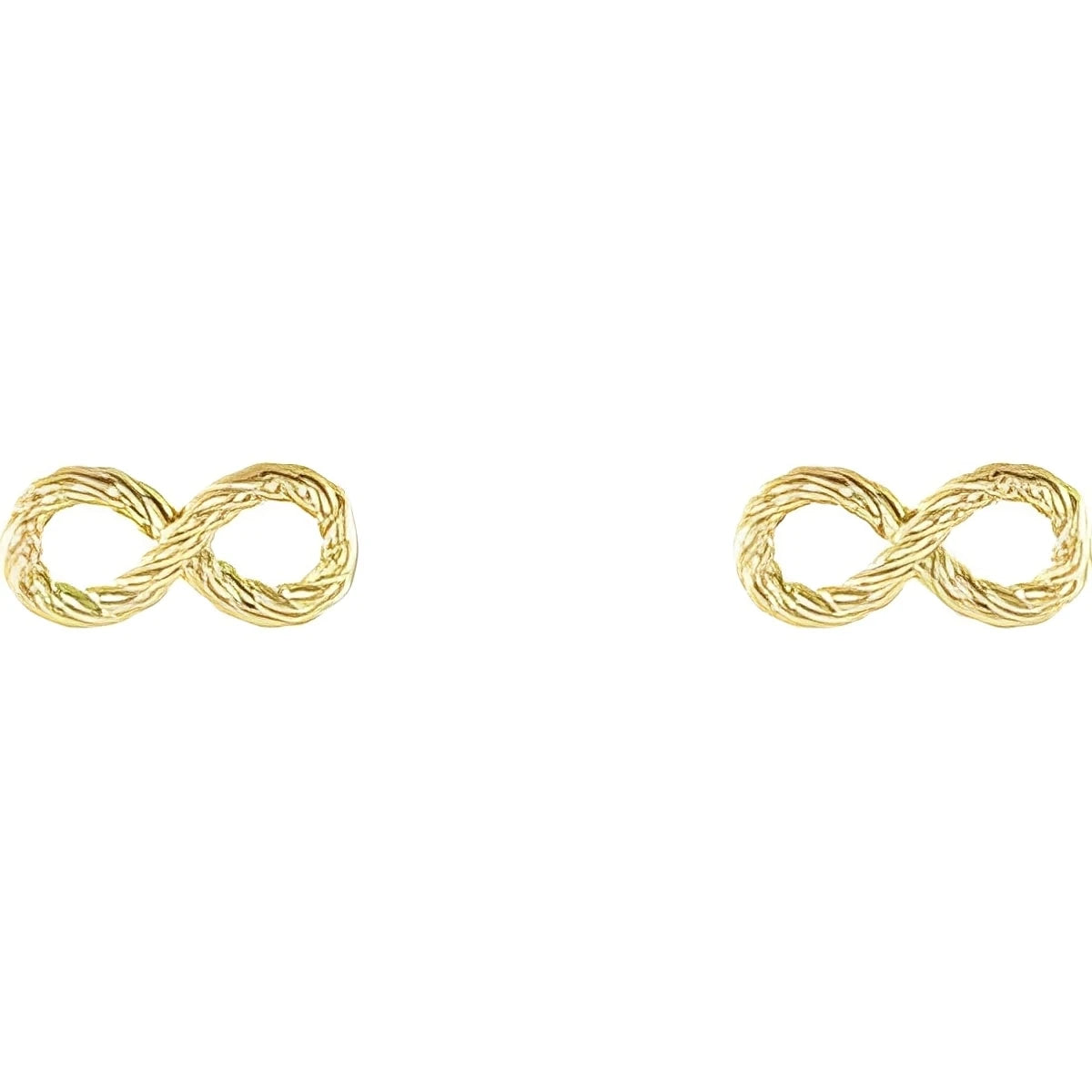 14K Yellow Gold Infinity-Inspired Rope Earrings